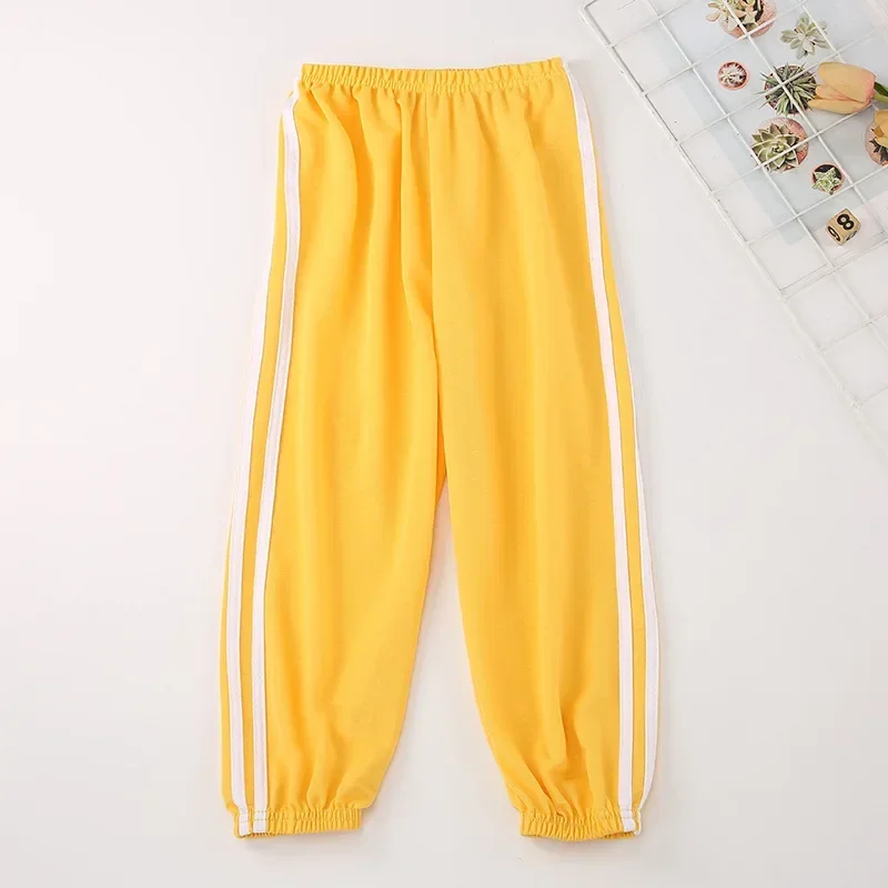 Girls Pants Summer Thin Anti-Mosquito Pants Clothing Kids Casual Trousers  Boys Children\'s Candy Coloured Loungewear