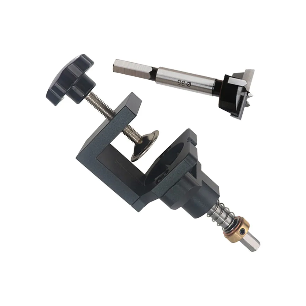 

35mm Adjustable Hinge Drilling Jig Drill Guide Locator Woodworking Hole Opener Drill Guide Locator Power Air Tool Accessories
