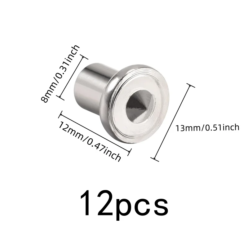 12 pcs 8mm Woodworking Alignment Pins Accurate Drill Alignment, designed for Cabinet Drilling Guide, Sturdy Metal Material