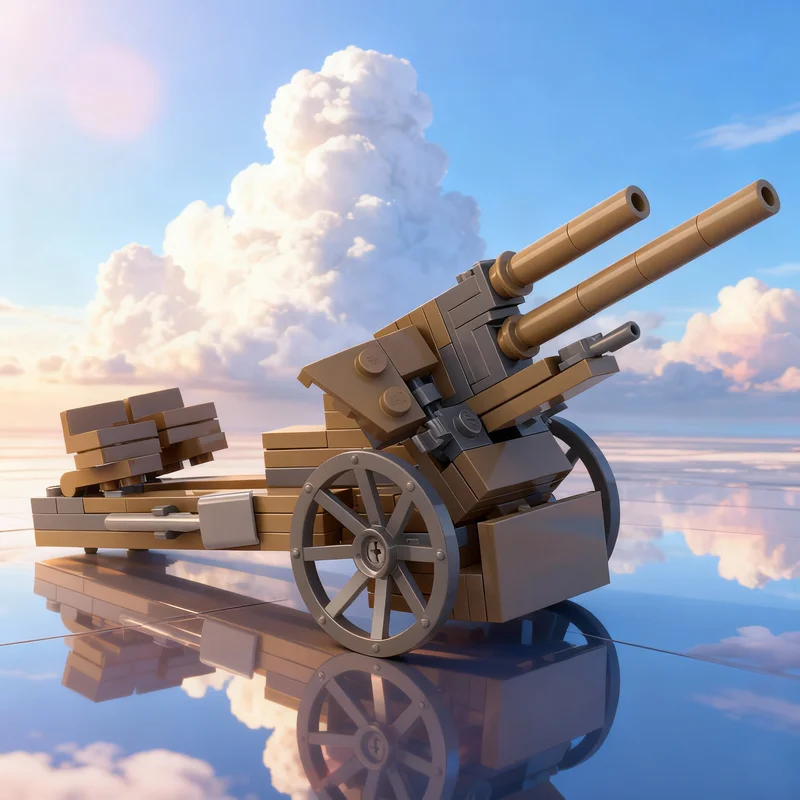

100pcs MOC 10 5cm Light Field Howitzer 18 Model Building Blocks DIY Gift Creative Collectible Display Decor Premium Adult Kids