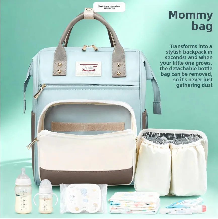 

Новая модная легкая водонепроницаемая сумка для мамы и малыша, большая вместительная многофункциональная сумка для прогулок на открытом воздухе, сумка для коляски Bapa