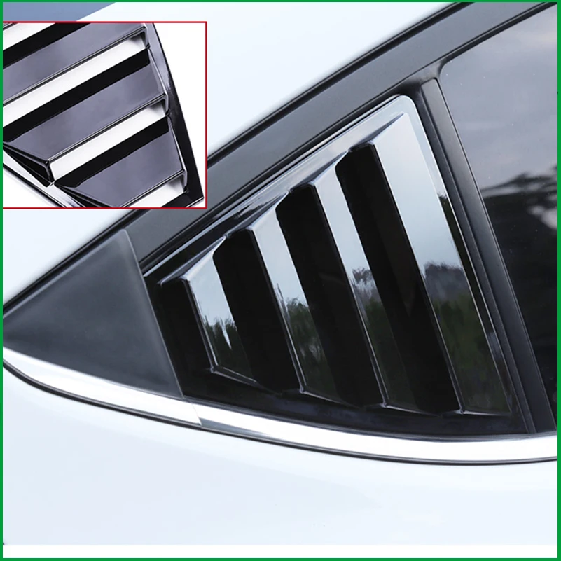 

For Hyundai Elantra 2016-2018 ABS Rear Window Blind shades Louver Frame Sill Molding Cover Sticker Trim Car-Styling