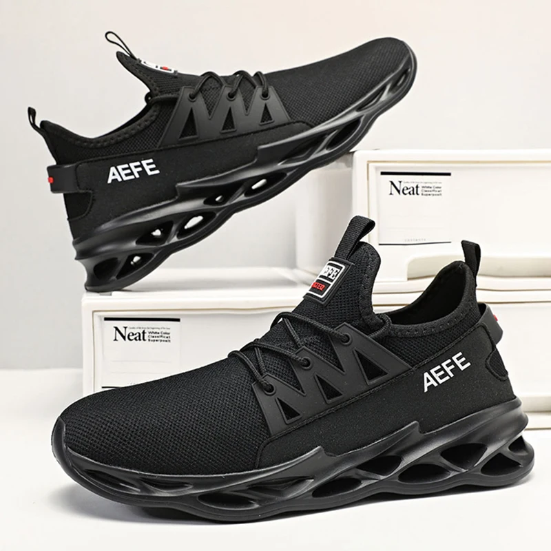 2023 Anti-slip Men Running Shoes Outdoor Breathable Male Walking Shoes Lightweight Sneakers Platform Flexible Men's Tennis 40-47