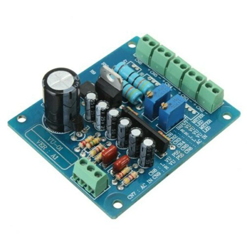 

AC 12V Stereo VU Meter Driver Board Amplifier U Header Driver Board Speaker Driver