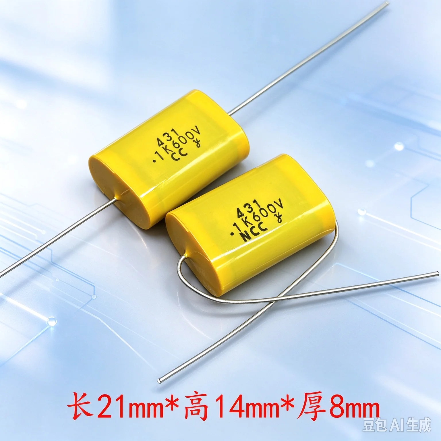 Film for NCC MKP 0.1uF 104 100nF 630V Feedthrough Hi-Fi Audio Film Capacitor  100pcs
