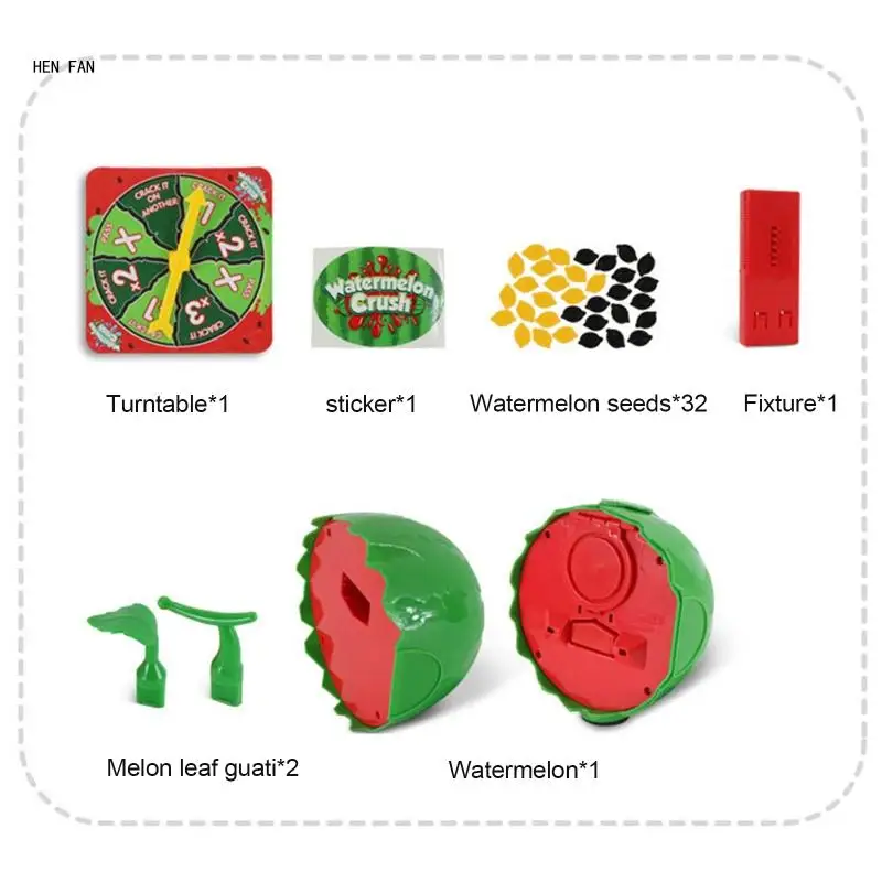 Blasting Water Watermelon Toy Casual Parent-child Get Together Table Games M89D