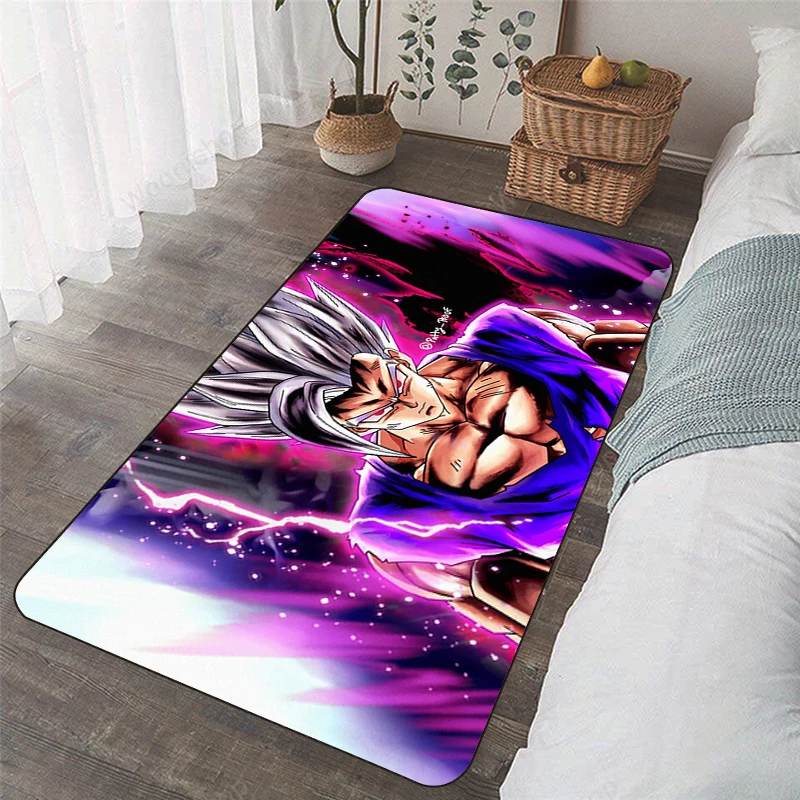 Anime Dragon Ball Floor Mat Super Saiyan Rug Room Mats Kitchen Carpet Gohan Entrance Doormat Home Bath Foot Bathroom Door Rugs