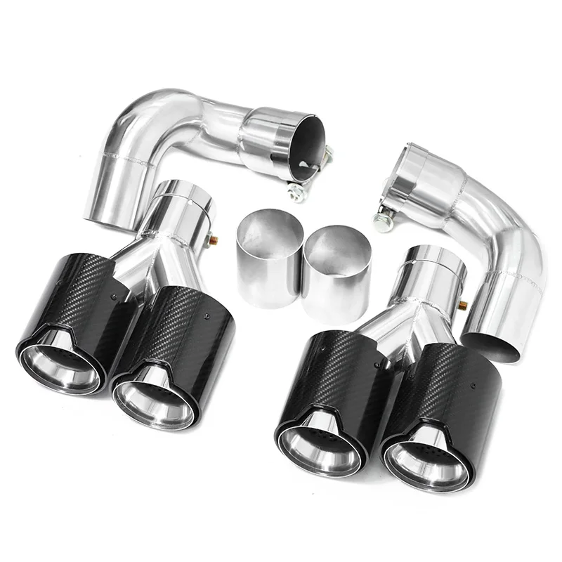 1 Pair Car Exhaust Tip For BMW G60 G61 520i 530i Quad Exhaust Tip Muffler Tip Tailpipe Exhaust System Nozzle