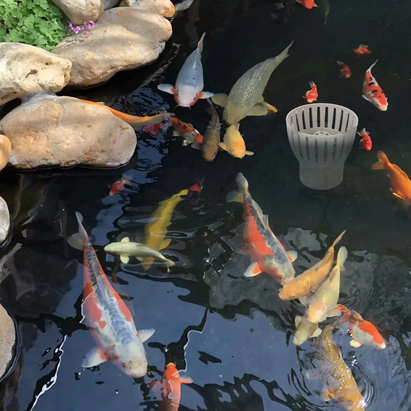 

1Pcs Fish Pond Filter Drain Controller High Toughness Skimmer Leaf Collector Pond Supply Filtration Device Fish Tank Permeable