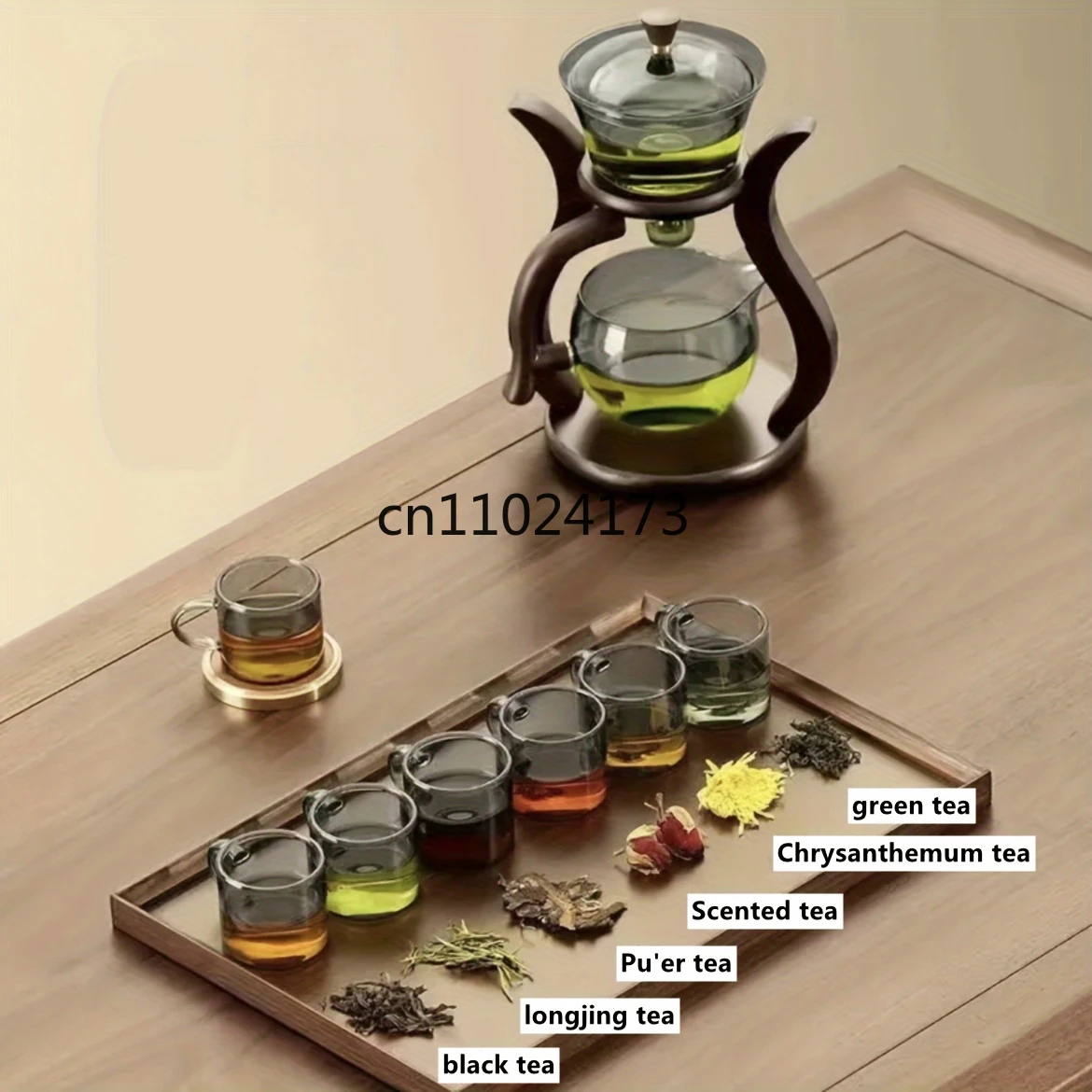 كسول الكونغ فو طقم شاي زجاجي شبه التلقائي بالتنقيط مع Infuser الزجاج إبريق الشاي مجموعة المغناطيسي التبديل إبريق الشاي فنجان مجموعة الأواني الزجاجية