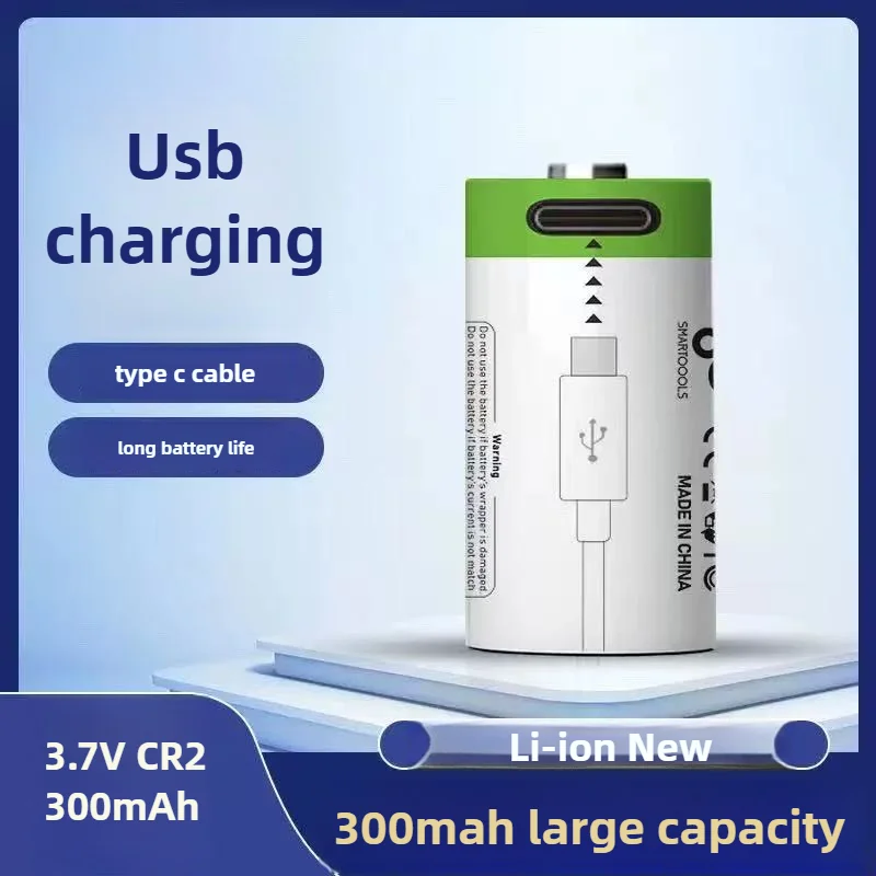 

Li-ion New 2/4pcs 3.7V CR2 300mAh Rechargeable Batteries Digital Camera GPS Security Medical Equipment Made A Special Battery