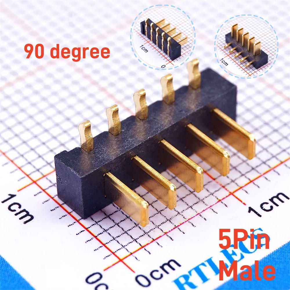 20Pcs Blade Male Battery Connector 2.5 MM Pitch 2 3 4 5 6 7 8 9 10 11 Position Right Angle Through Holes Straight PCB Header