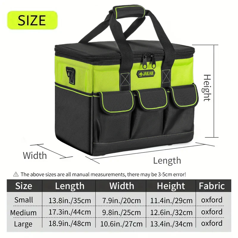 Large Capacity Tool Bag Top Open Tool Bag Oxford Cloth Large Storage Bag Suitable For Electricians, Carpenters, And Pliers Worke