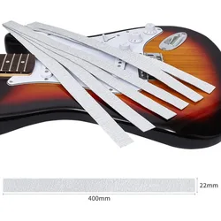 1PC Gitarre Hals Fret Strahl Nivellierung Bar Mit 6PCS Schleifpapier Aluminium Professionelle Gitarrenbauer Werkzeug 40,8x3,2x2,5 cm Gitarre Zubehör