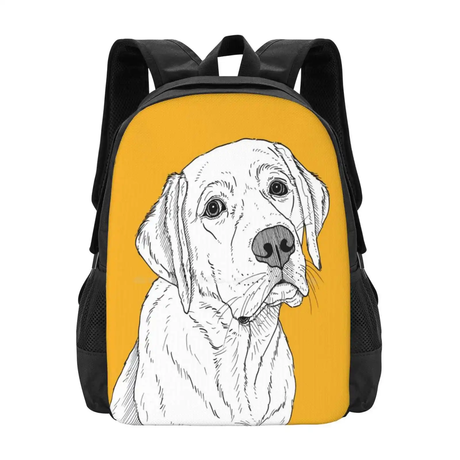 Labrador Dog Portrait Hot Sale Backpack Fashion Bags Labrador Dogs Dog Lovers Dog Portrait Pet Portraits Animals Animal Lovers