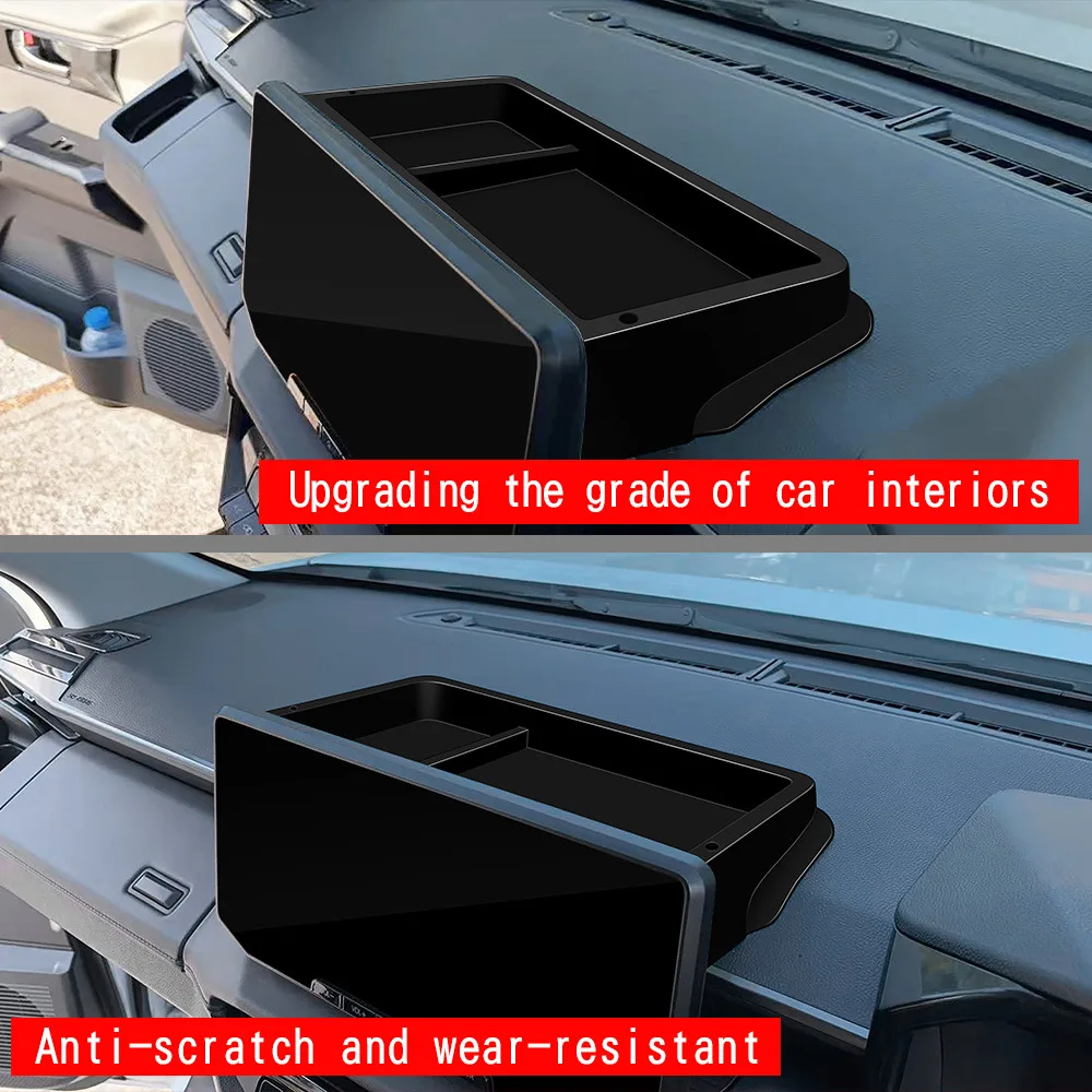 For Toyota HiLux 2026 2027 Car Armrest Storage Box Behind Infotainment Screen Storage Extra Storage 3D Design Hilux Accessories