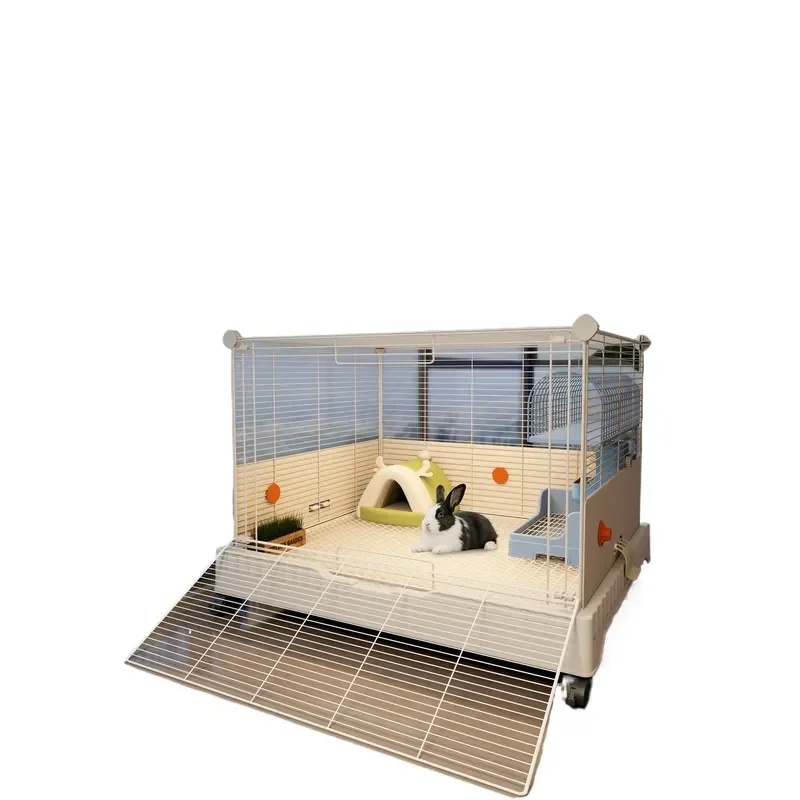Anti Splash Indoor Rabbit Cage for Guinea Pig Pygmy Rabbit Special Cage Anti Spray Urine Baby Rabbit Cage