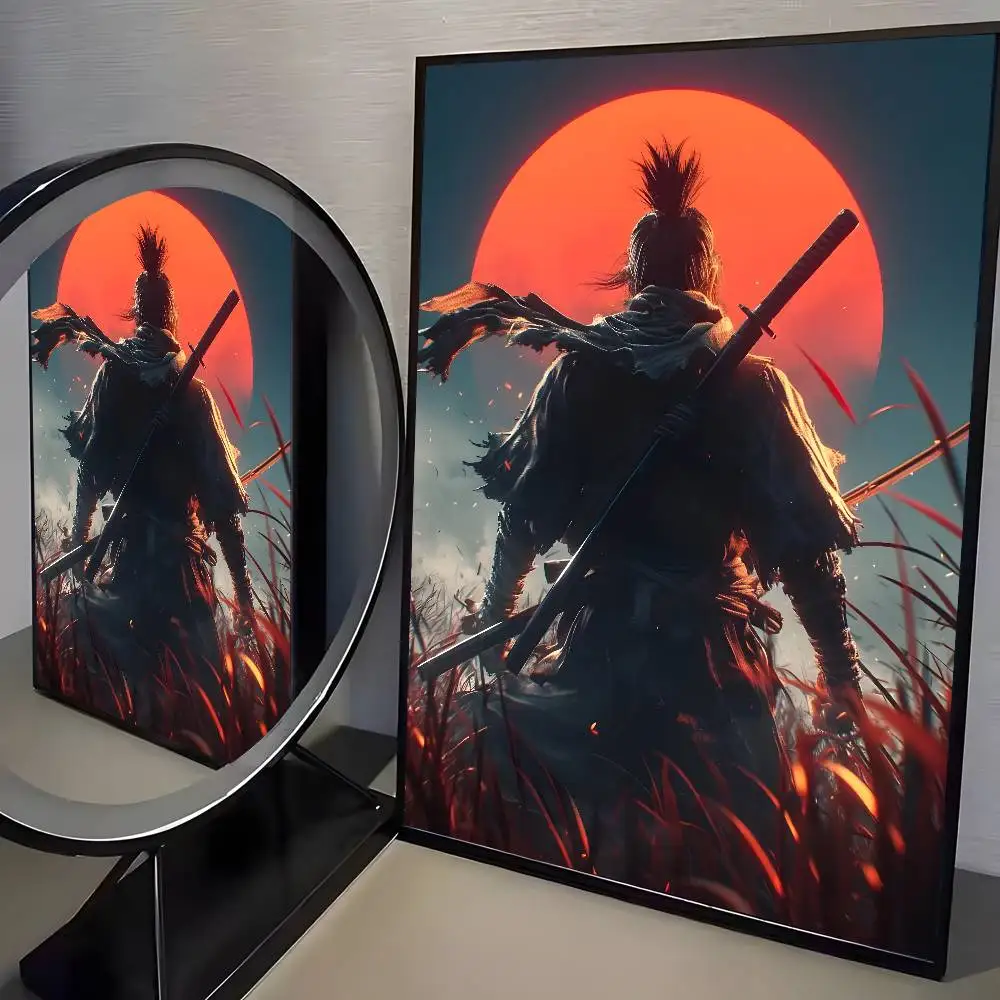 Game Sekiro Shadows Die Twice Fantasy Poster Art HD Canvas Advanced Aesthetic Printing Paper Wall Art for Living Room Home Decor - view 6