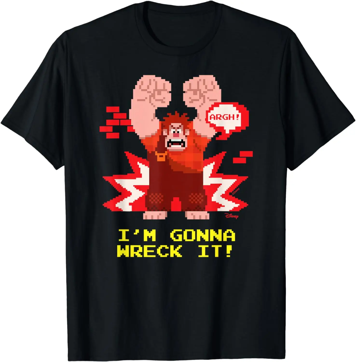 Wreck-it Ralph Breaks the Internet I_m Gonna Wreck Summer Printed Cotton Short Sleeve T-Shirt Boys/Men's Street Sportswear