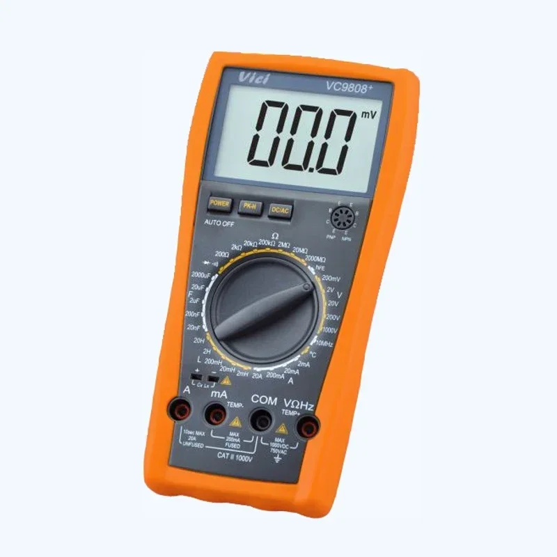 New ArrivalVICI VC9808+ Digital Multimeter Smart Auto Range 1000V 20A Ohm Hz Capacitance Inductance HFE Diode Meter AC DC DMM Mu