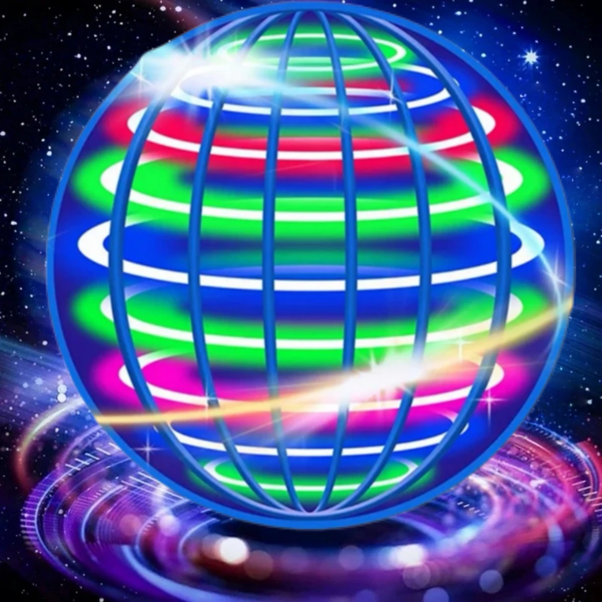 

Летающая игрушка-спиннер, летающий шар, управляемый волшебный шар, бумеранг, флаироб, волшебный дрон-шар, флай-нова, подарок для детей, детская игрушка