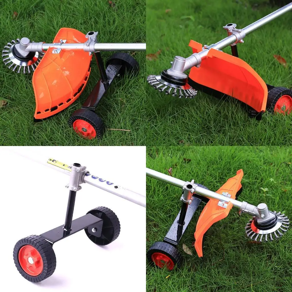 

Lawn Mower Support Wheel Attachment for 28mm Tube Brush Trimmer Garden Tool