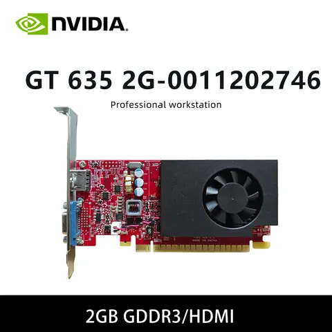 nvidia GT 635 2G-0011202746 GPU & Radeon RX560 2G RX 560 RX560DE 2G 19XDP Graphics Card GDDR3 HDMI for Desktop PC Computer