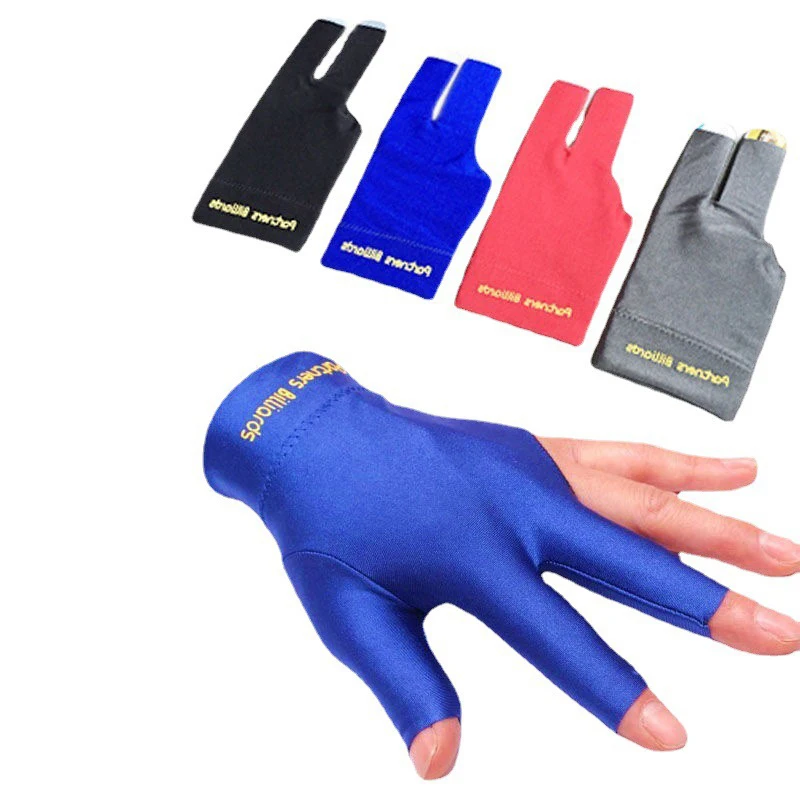 ODA10-Billiard Three-finger Gloves Anti Skid Snooker Billiard Cue Glove Left Right Hand Unisex Gloves