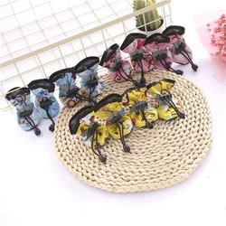 Dog Boots Paw Protector Anti-Slip Winter Dog Shoes with Adjustable Straps for Small Medium Dogs Warm Pet Puppy Shoes Sneakers