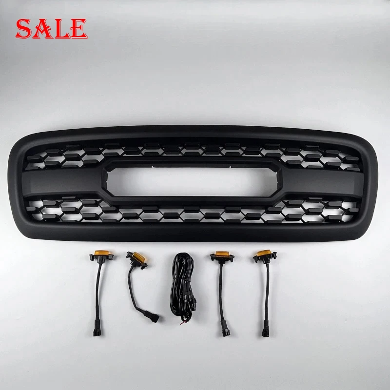 

Fit for Toyota Sequoia 2001-2004 Car Front Bumper Grille Trim Hood Mesh Cover Front Face ABS Grille Exterior Modification Parts