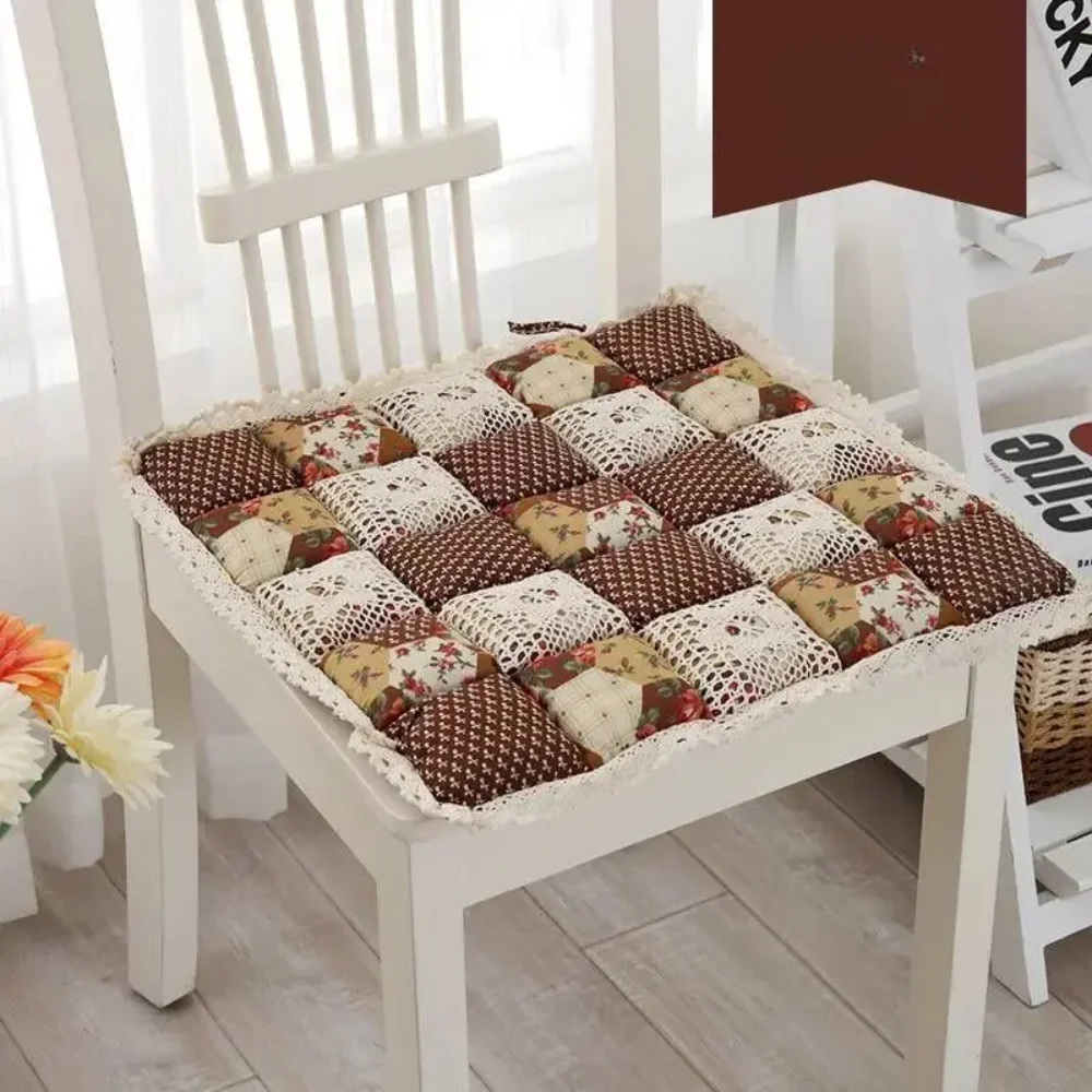 40X40cm Flower Style Square Cotton Seat Cushion Sofa Car Mat Home Kitchen Chair Sit Pad Mat Pillows Home Decor