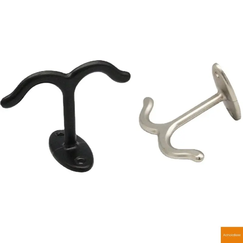 1pc Coat Hooks for Wood Plank Hanging Kitchen Coffee Mugs Hooks Wardrobe Double Clothes Hat Hanger Cabinet Belt Tie Key Hanger