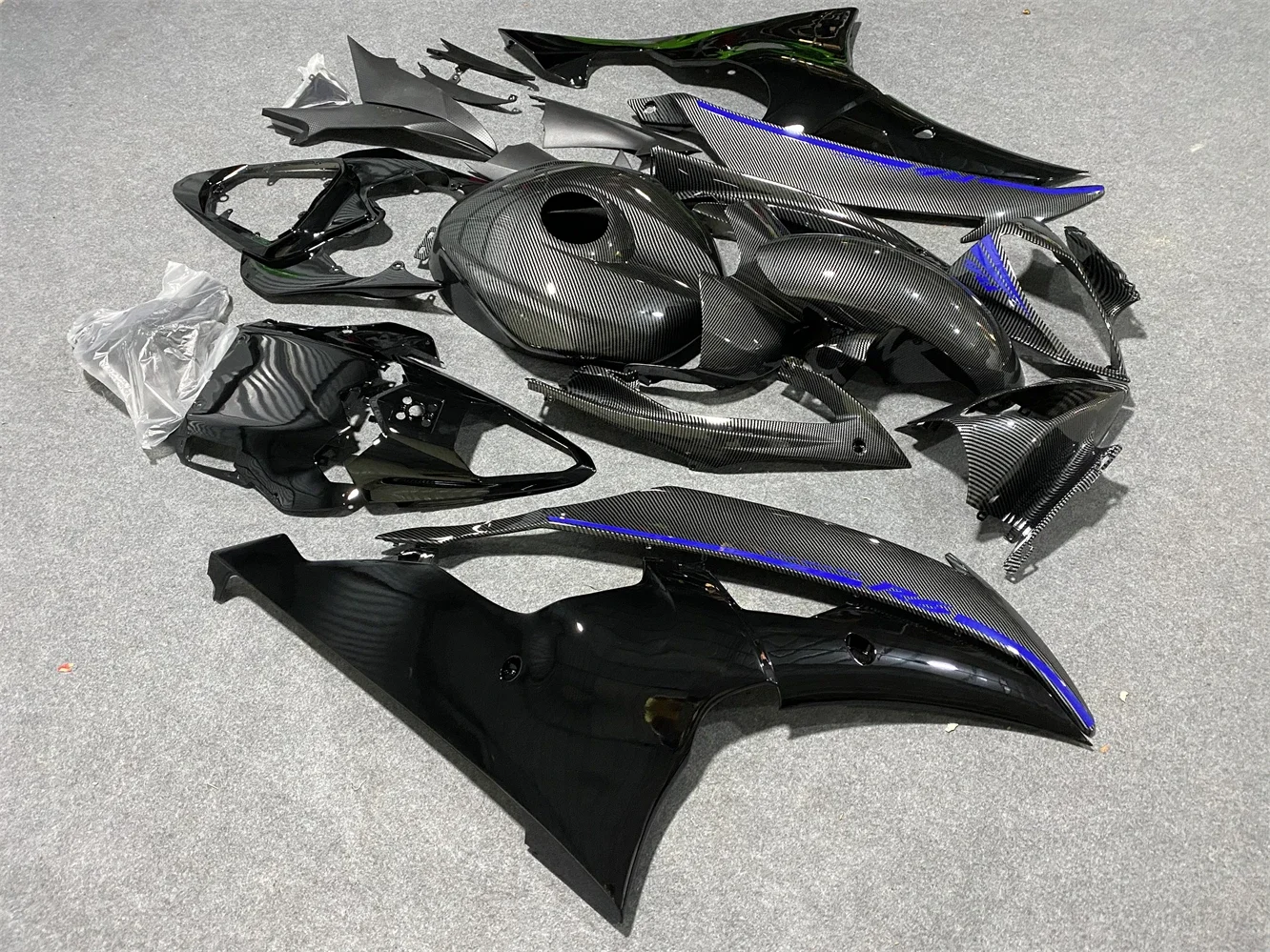 New ABS Fairings Kit Fit for YAMAHA YZF- R6 08 09 10 11 12 13 14 15 16 2008 2009 2010 2011 2012 2013 2014 2015 2016 Carbon fiber