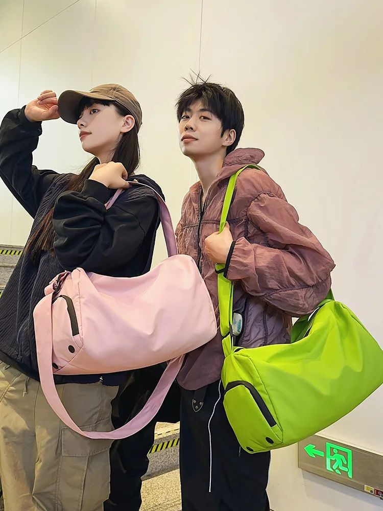 Women's Sport Bag Fashion Handbag Large Capacity Casual Single Shoulder Bag Designer Luxury Solid Color Commuting Travel Bag