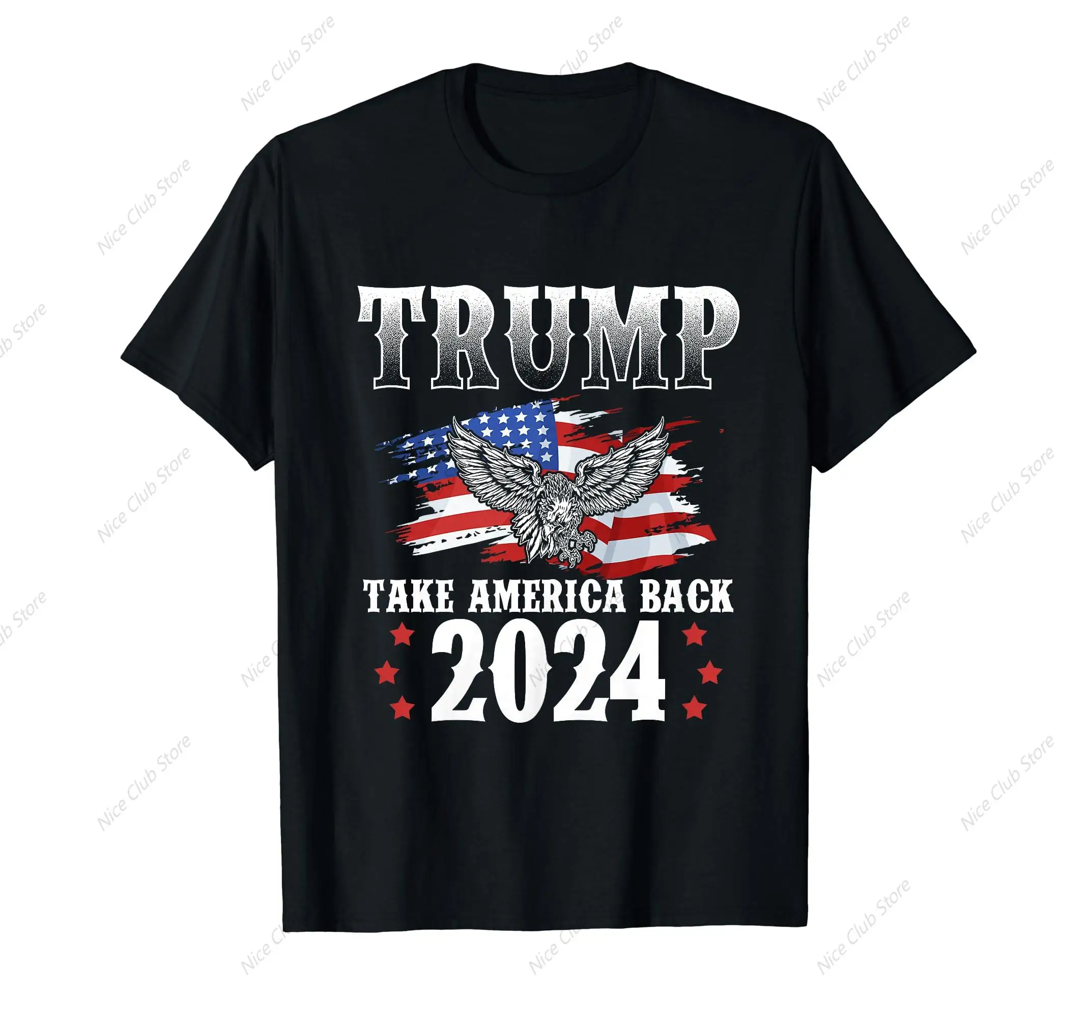 Trump 2024 Take America Back American Flag Trump 2024 T-Shirt