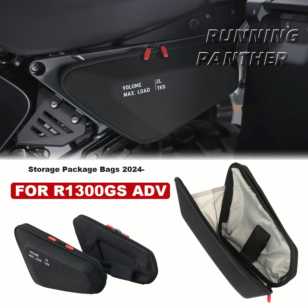 

Подходит для BMW R1300GS Adventure R 1300 GSA R1300 GS ADV 2024 2025, сумка для боковой рамы мотоцикла, сумки для хранения, водонепроницаемая сумка
