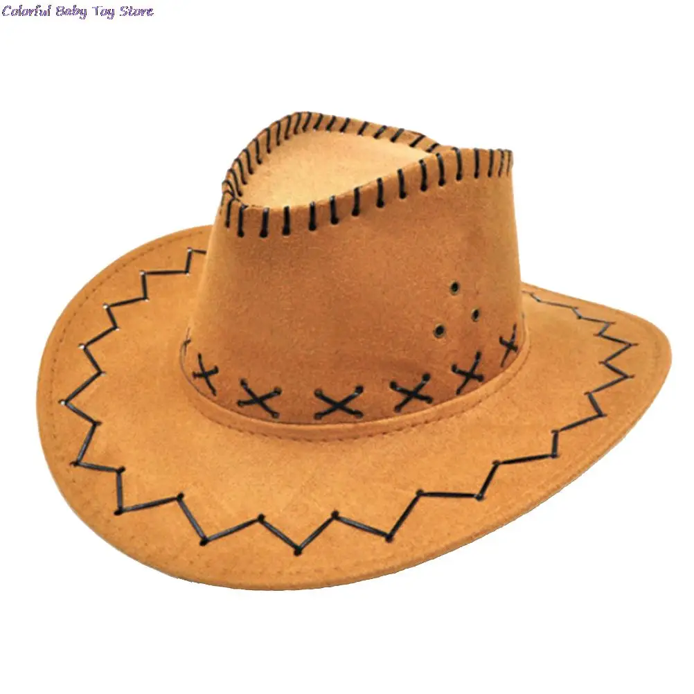 New Arrival chapeau kids Fashion Cowboy Hat For Kid Boys Girls Party sombrero leather Costumes Cowgirl Hats Caps Cowboy Hats