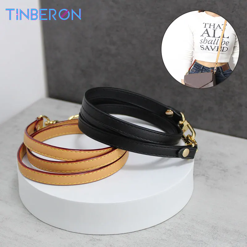 TINBERON Leather Bag Strap Women Handbag Belts Strap 100cm 110cm Crossbody Shoulder Strap Replacement Honey Wax Color Bag Straps