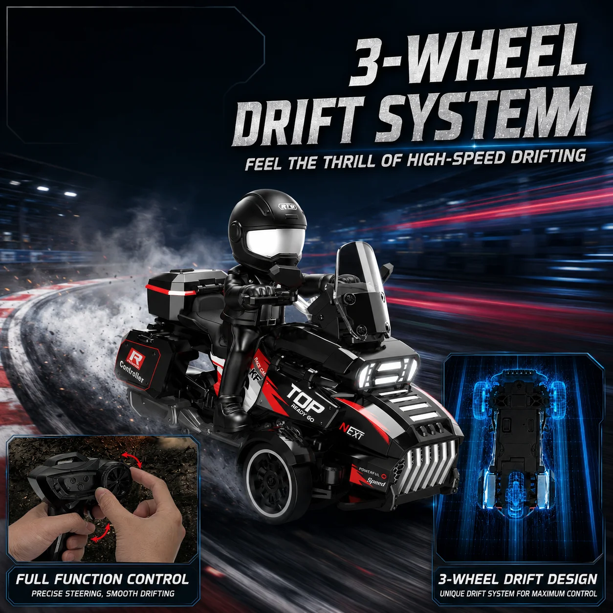 Hotfree Moto RC Drift 1/43, Tr - Rc Hobby Pro avis et prix