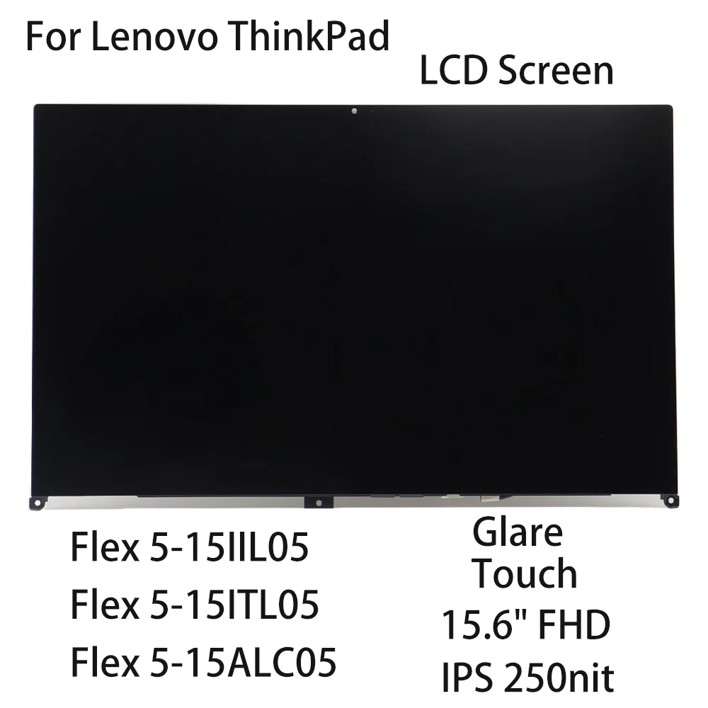 15.6 "FHD nowość dla Lenovo ideapad Flex 5-15IIL05/5-15ITL05 Flex 5-15ALC05 ekran LCD laptopa dotykowy odblask IPS 250nit 5D10S39643