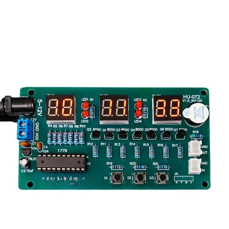 

6-Bit digital circuit clock kit 6-bit electronic clock MCU teaching training Welding production DIY spare parts