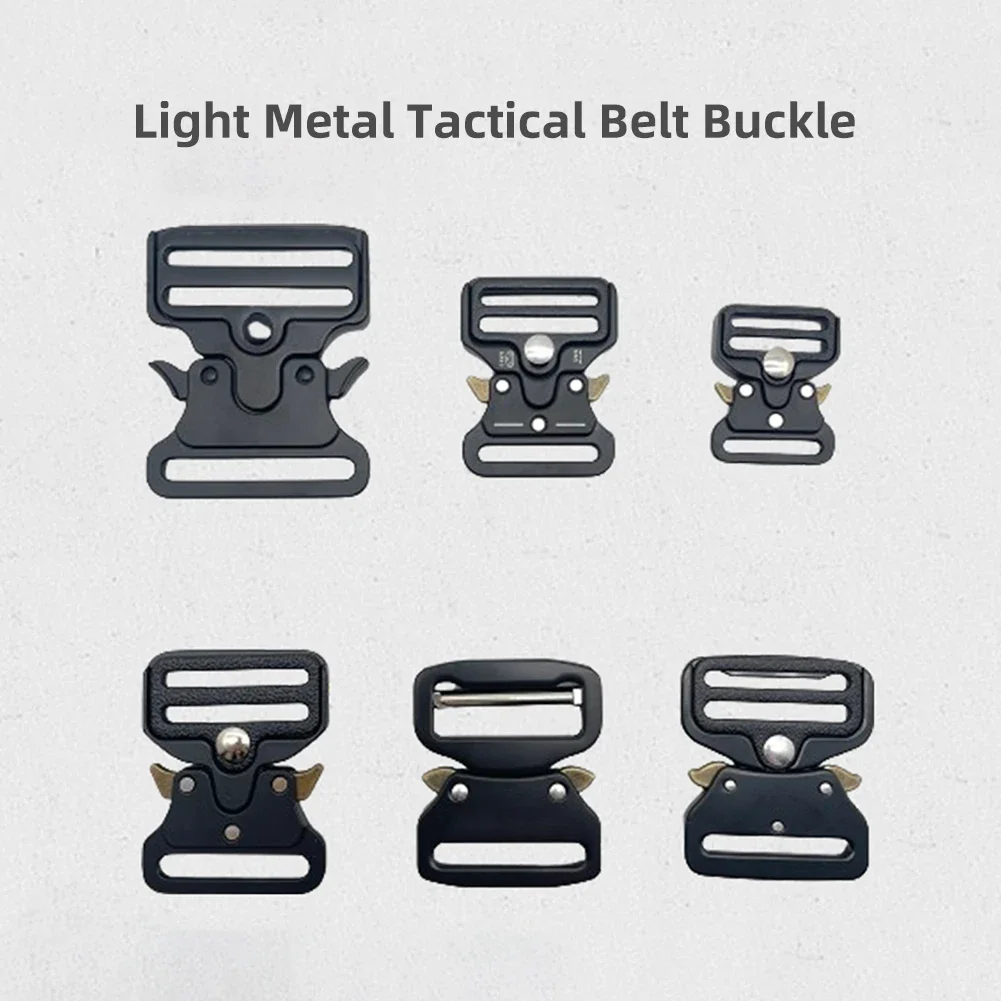 25/32/38/50mm Quick Release Tactical Buckle Set Automatic Metal Male Belt Buckle Zinc Clip Adjustable Men Buckl For Belt