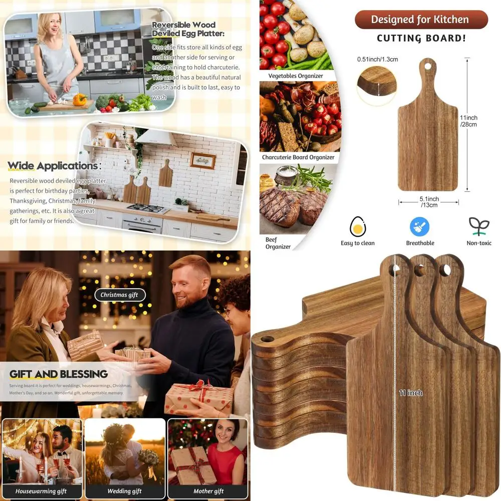 

Bulk Acacia Wood Bamboo Cutting Boards for DIY, Serving, Charcuterie, Wedding, and Housewarming Gifts