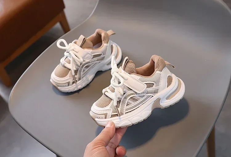 Kinder-Sneaker für Mädchen, Schulschuhe, Freizeitschuhe für Jungen, Frühling/Herbst, vielseitige Kindersneaker, atmungsaktive Mesh-Schuhe – Detail 8
