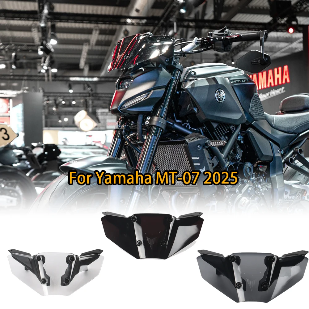 

NEW Motorcycle Accessories Windshield Windscreen Wind Shield Deflectors Windshield For YAMAHA MT-07 2025 MT07 MT 07 2025