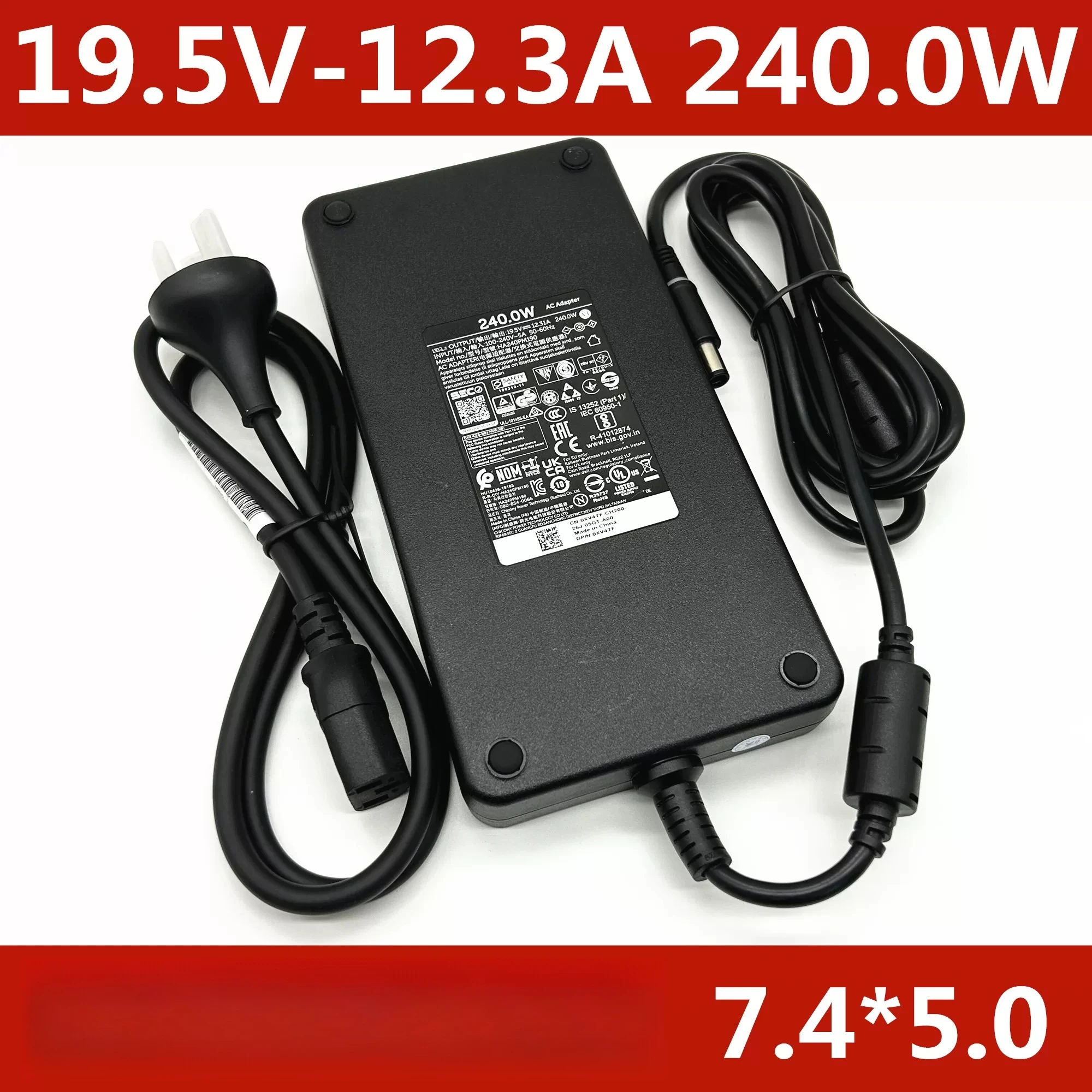Original for Dell Alien M15 M17 R5 R2 R3 R4 240W Power Adapter 19.5V12.3A
