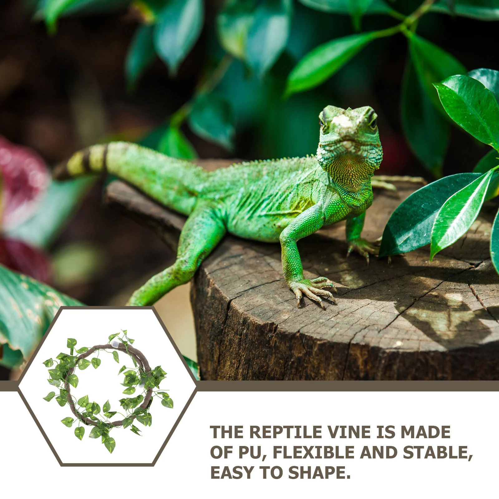 

1 Set Artificial Vine Rattan For Reptile Terrarium Decor Simulation Plant Pet Box Landscape Adornment Gecko Climbing Supply