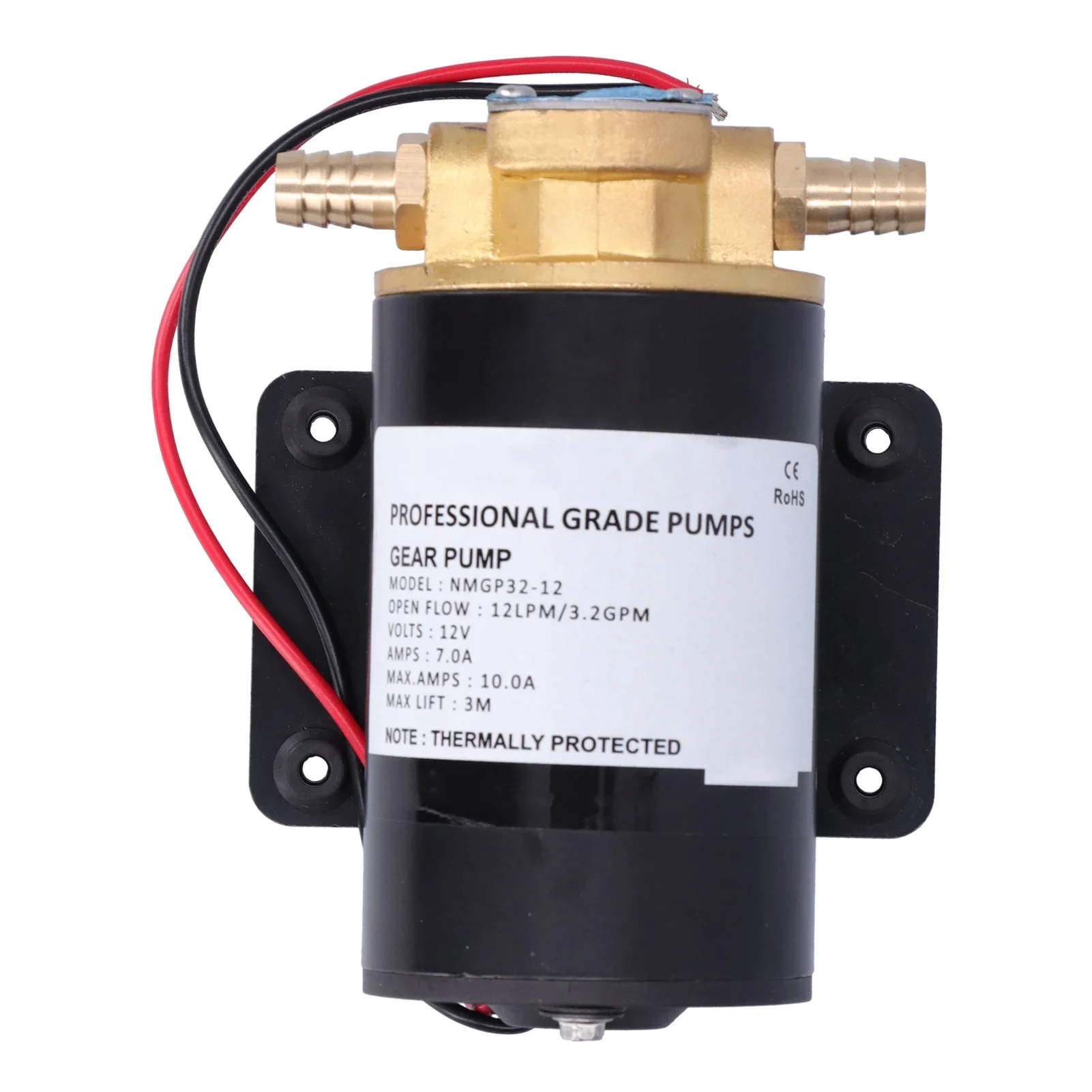 Pompa del carburante a ingranaggi con impeller 12V 12LPM autoadescante 9,8 piedi per acqua//carburante/scavenge/trasferimento olio Pompa a ingranaggi 12V Pompa di trasferimento olio