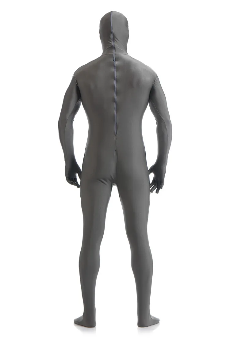 Spandex Adult Bodysuit Costumes for Halloween Cosplay Full Body Zentai Suit Nylon Open Face Second Skin Tight Clothes Jumpsuits