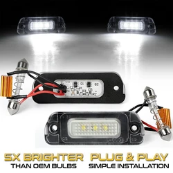 2Pcs Error Free LED License Plate Light Number Lamp For Mercedes Benz W164 X164 W251 R GL ML 350 320 500 450 550 350 280 63 AMG